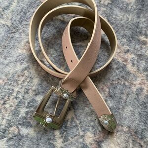 Chic western Belt with Silver Buckle